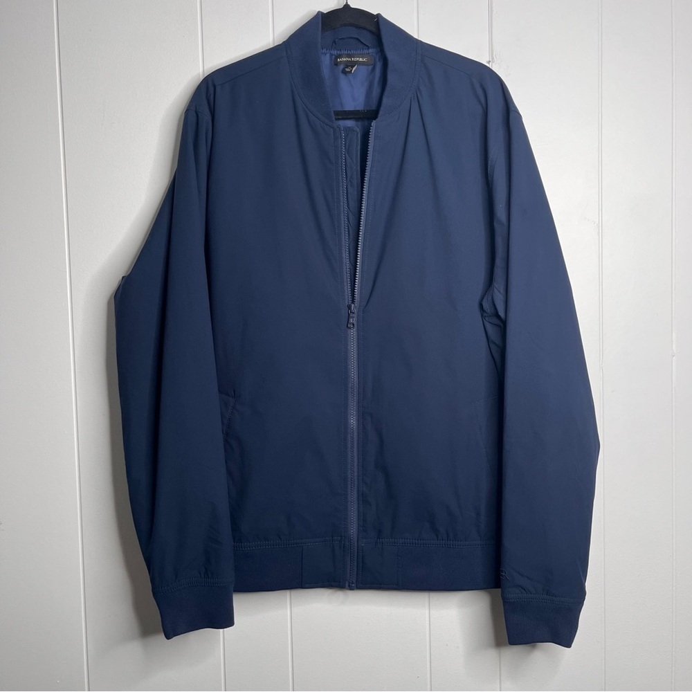 Banana Republic Men's Navy Bomber Jacket Size XL